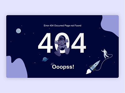 Error 404 Page UI animation dailydesignchallenge designcareer designchallenge designcommunity designpatterns designtools designtrends graphic design uichallenge uidesign uitrends visualdesign