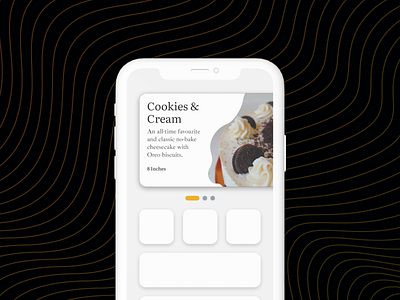 The House KL Menu Page app design ui ux