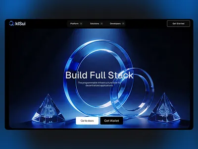 High-End Landing Page — Framer + Custom 3D 3d ai cryptodesign dapp framer landing page saas web3