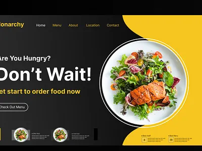 Monarchy Landing Page Design design figma graphic design logo photoshop typography ui ux vector