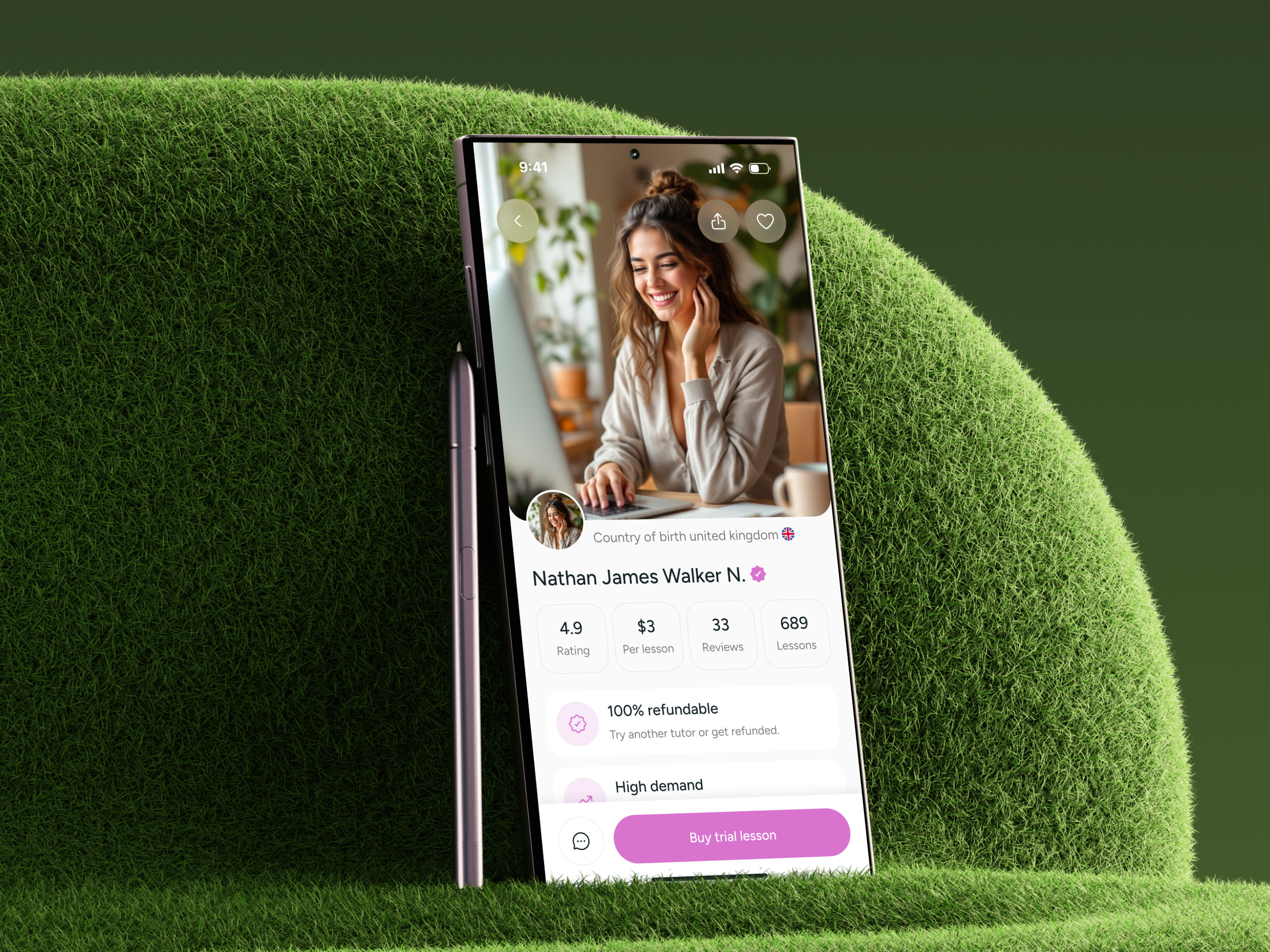 AI Real-Time Learning Tutor Mobile App UI Design. ai app ai education ai tutor app design course app edtech education app learning app learning dashboard mobile app mobile app ui online learning product design smart learning ui design ux design