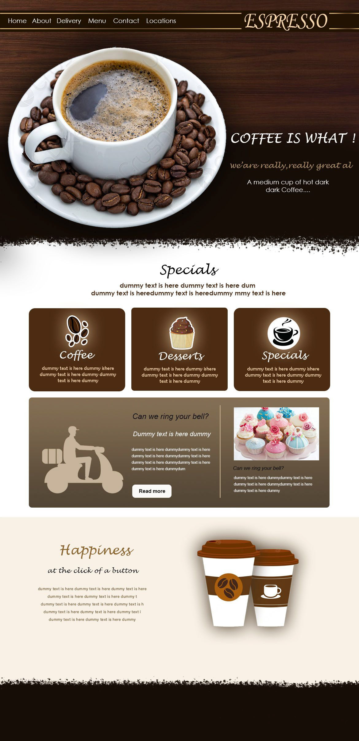 ESPRESSO Website Design branding design figma illustrator photoshop typography ui ux website design