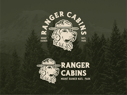 Ranger Cabins | Vintage Airbnb Branding & Mascot Logo