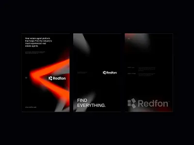 Redfon; Social Posts Design—Real estate agent platform logo ai logo brand designer brand identity branding branding services business construction logo design graphic design identity illustration logo logomark print saas logo social media design social media designer social media post visual identity designer