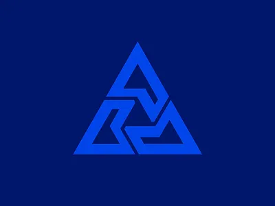 Modern geometric logo | AI SaaS logo design abstract logo ai branding ai logo blockchain logo branding geometric logo logo logo mark monogram logo tech branding tech logo design triangle logo