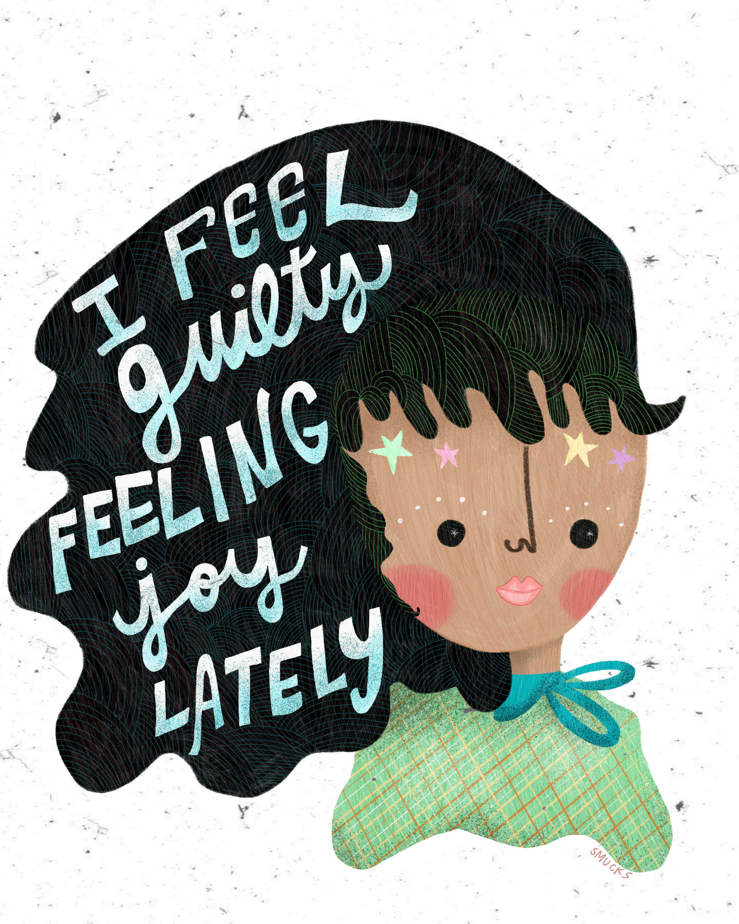 "guilt" art digital illustration lettering procreate
