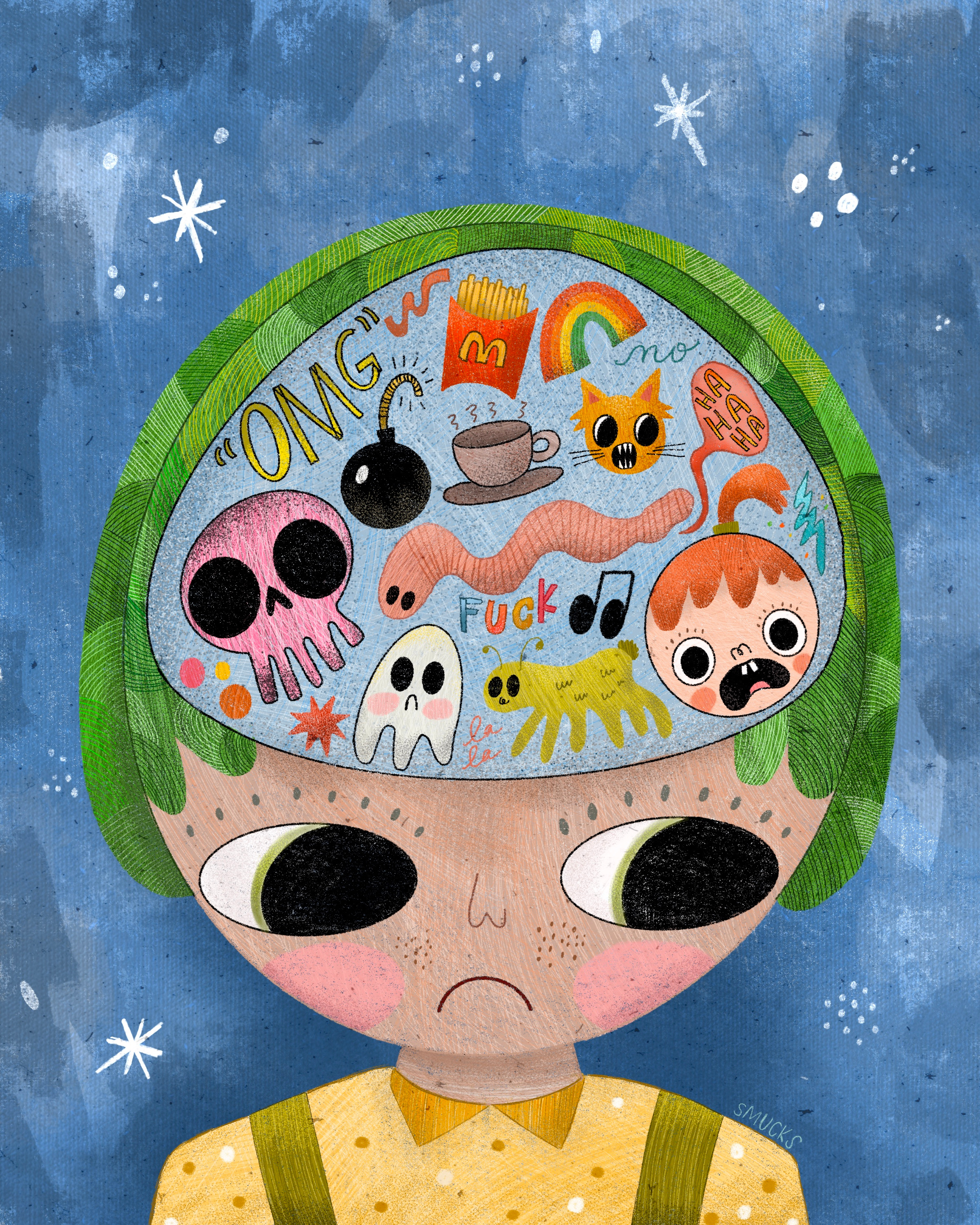 "inside my head"