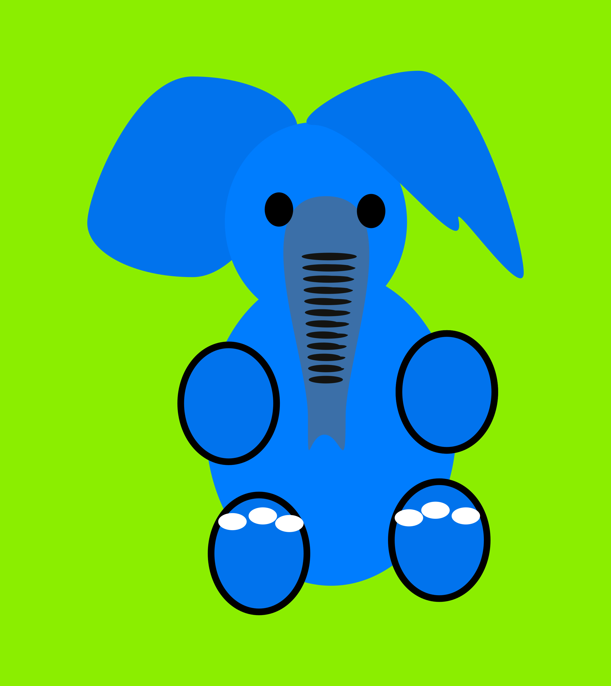 eeeeeeeeeeeeee... 5 minute doodle banger doodle elephant illustration shunte88 vector