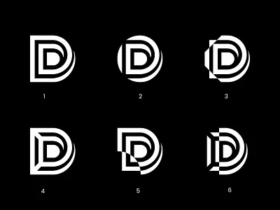 Stacked. Striped. Six ways brand identity branding d logos letter logo lettermark logo logoconcepts logodesigner logomaker logomark logos logotype minimal minimal logo minimalist