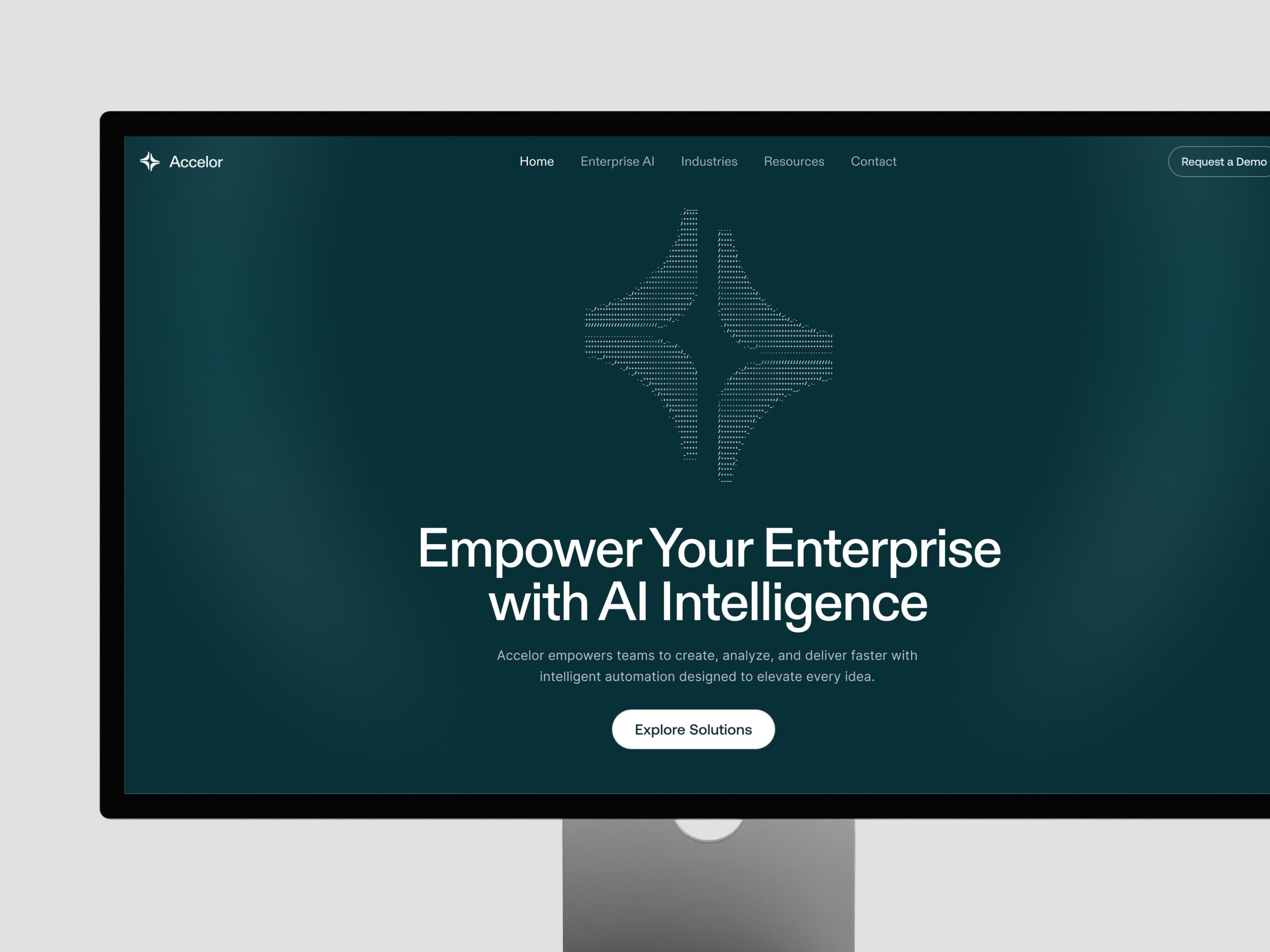 Enterprise Website - Accelor ai ai intelligence design enterprise green minimal minimalism modern ui product saas saas product ui ux web website