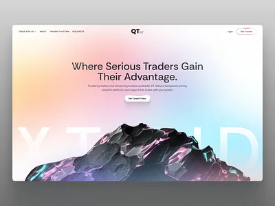 Prop trading platform ai trading ai trading copilot crypto crypto trading finance financial fintech forex landing page prop firm prop trading saas startup stocks trading trading firm trading platform uiux web design