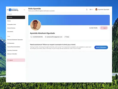 Student Dasboard app dashboard design edtech minimal pwa student ui university ux web