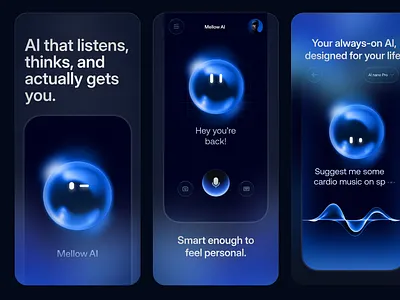 AI Companion App Store Screenshots ai ai assistant app app design app store app store screenshots aso assets companion google play store ios mobile mobileapp play store assets screenshots ui design