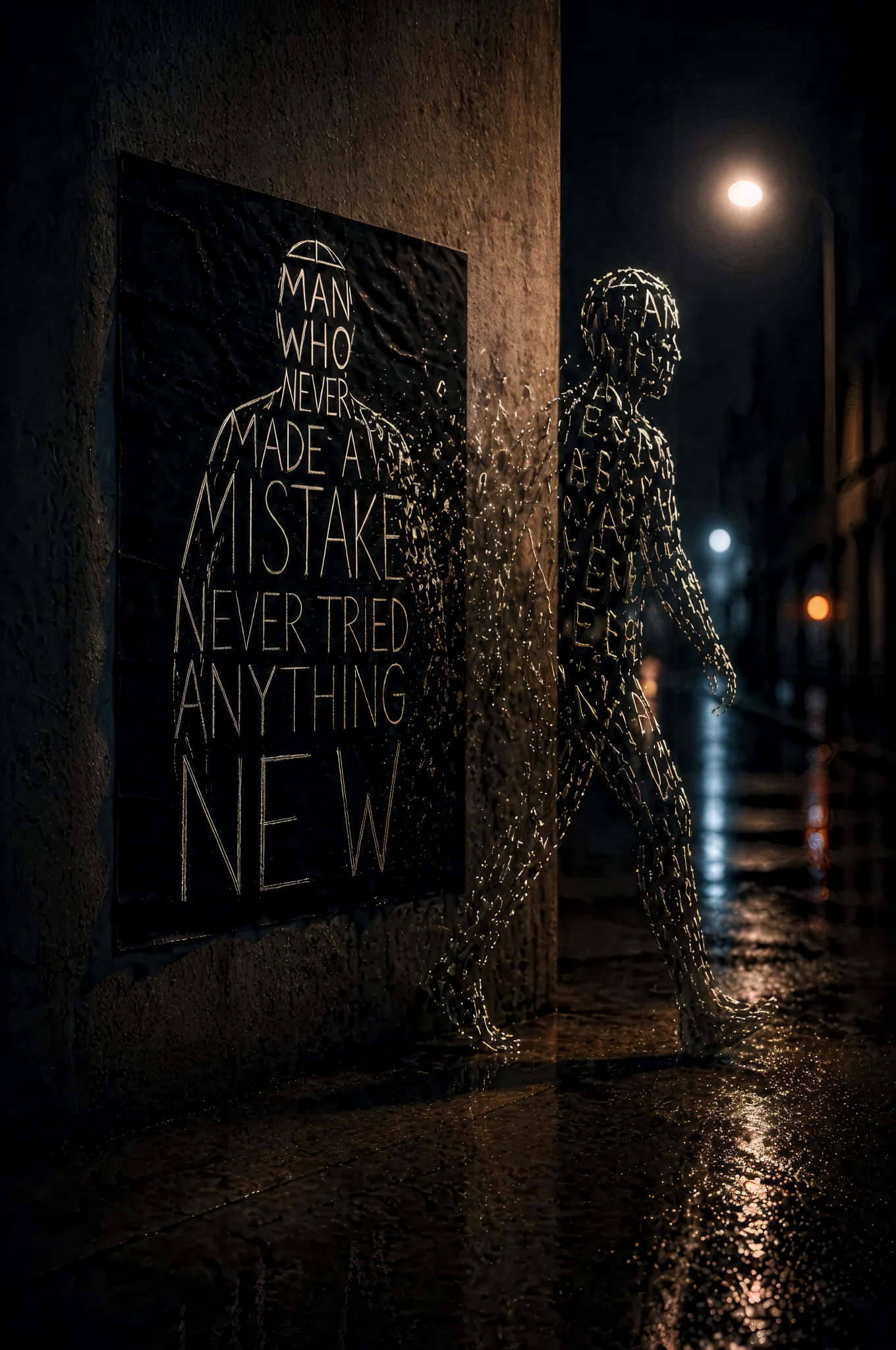 Poster - Mistake art direction conceptual design design process digital art editorial design experimental type expressive type graphic design graphic poster hand lettering handmade typography illustration lettering poster poster design type design typographic art typography typography design visual concept
