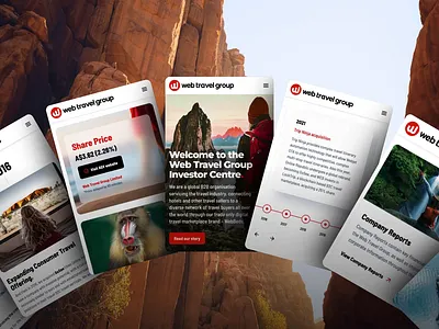 Web Travel Group corporate digitalstrategy figma modern redesign responsive travel ui userexperience userinterface ux website