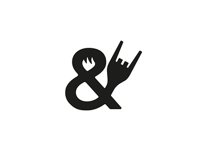 Rock + & + Grill branding design graphic design logo typography vector