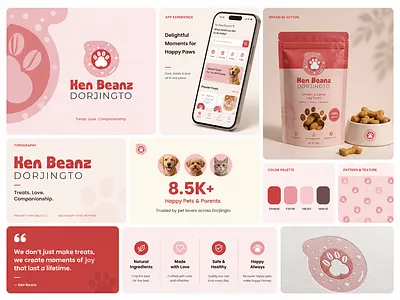 Ken Beanz — Pet Food Brand Identity & Packaging System app design brand identity branding creative design cute branding design design system dribbble logo design minimal design modern modern branding packaging design pastel design pet branding pet food design product branding startup branding ui ux visual identity