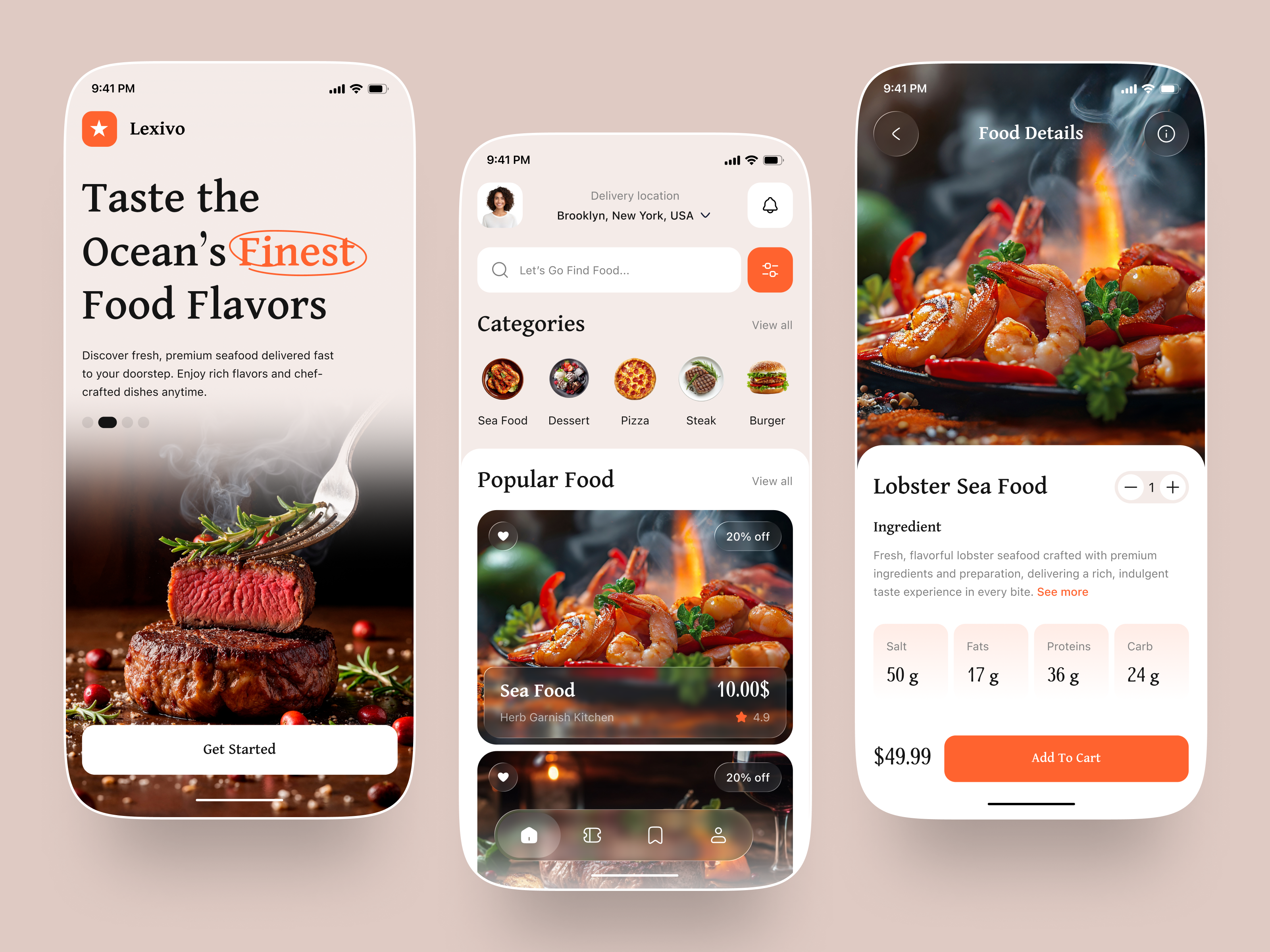 Example of Food Delivery App Design & Development
