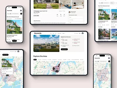 Real Estate Marketplace & Property Listing Website Design apartment rent buy home search landing page location based app mobile app mobile responsive property finder property listing property management property marketplace property real estate agency property rent property search real estate platform real estate ui real estate website rent responsive design web design