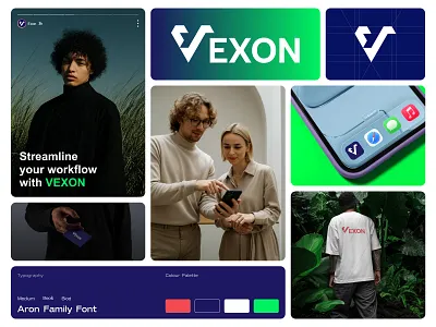 VEXON - Modern & Timeless Brand Identity brand designer brand identity brandidentity branding fintech branding iconic logo logo design modern branding timeless logo visual identity