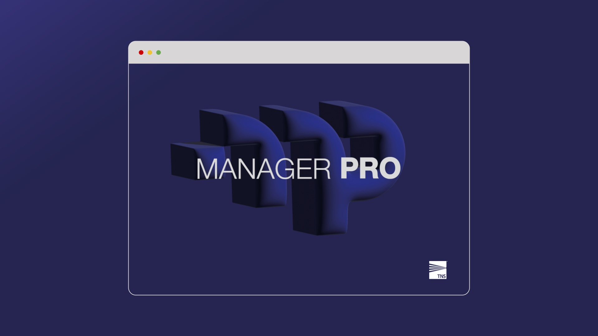 TNS Manager PRO branding graphic design logo ui
