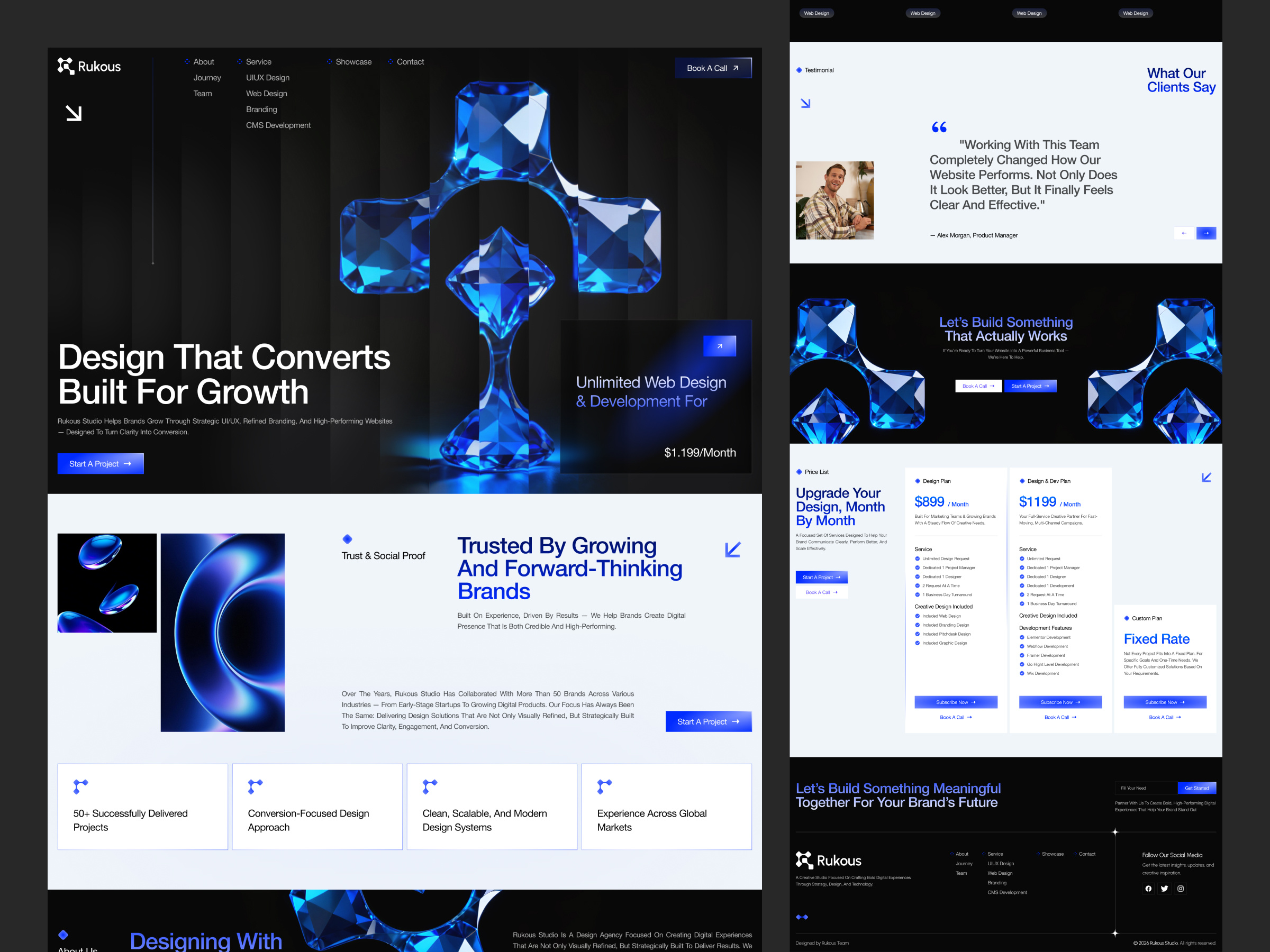 Example of Full Website & Responsive UI UX Design 