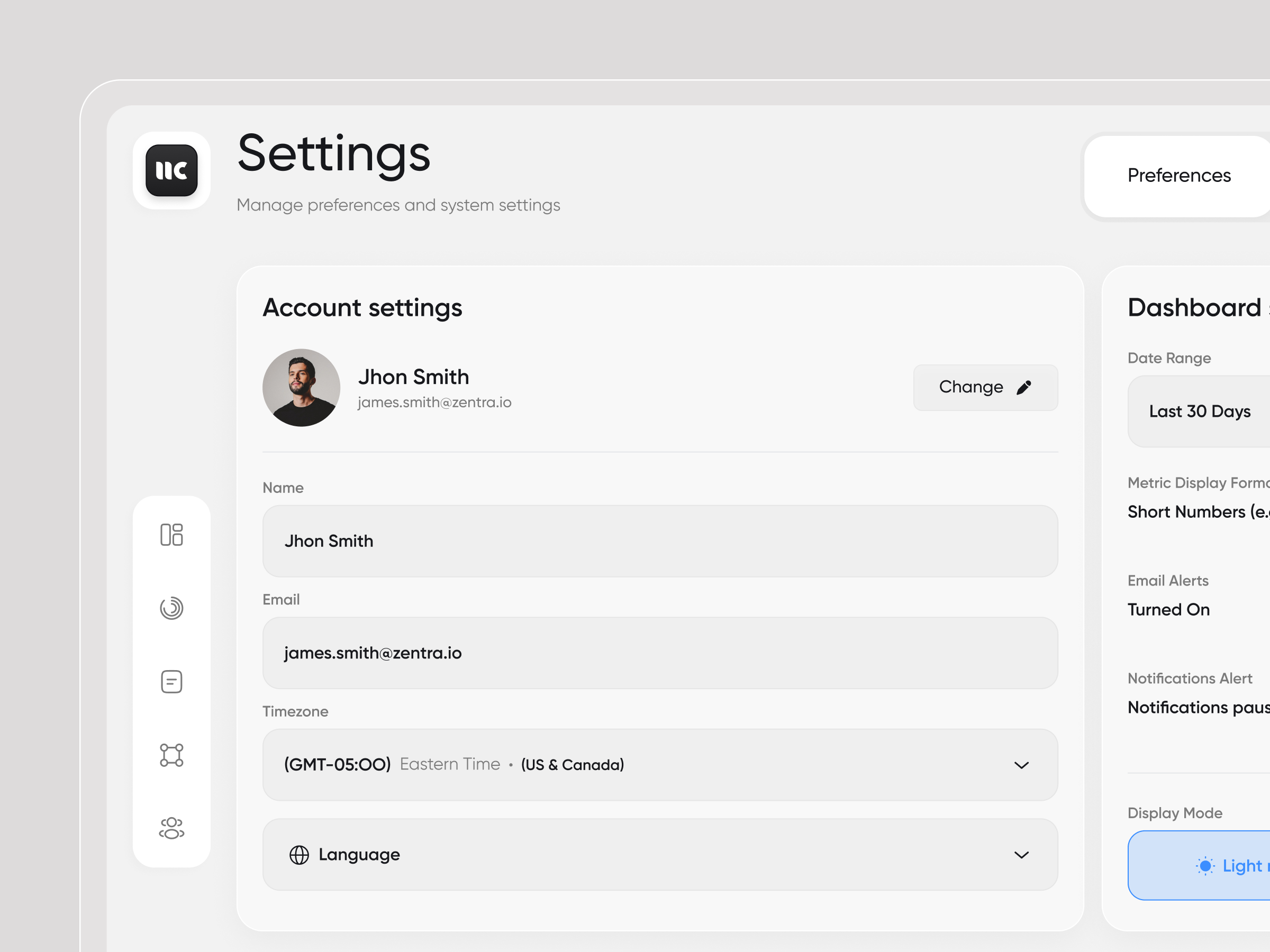 Settings page - Cyber security | UI UX Design b2b cyber cyber security dashboard interaction interface management product product design saas security security dashboard service settings page web app