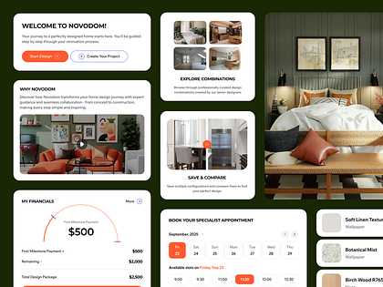 Property Development and Interior Design Platform Web App