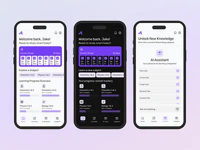 Aspire AI – VCE EdTech Mobile App UX Design branding design figma logo ui uidesign uiux ux uxdesign