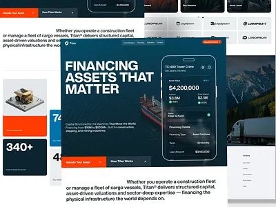 Titan Capital | Asset Financing Platform UI/UX branding ui