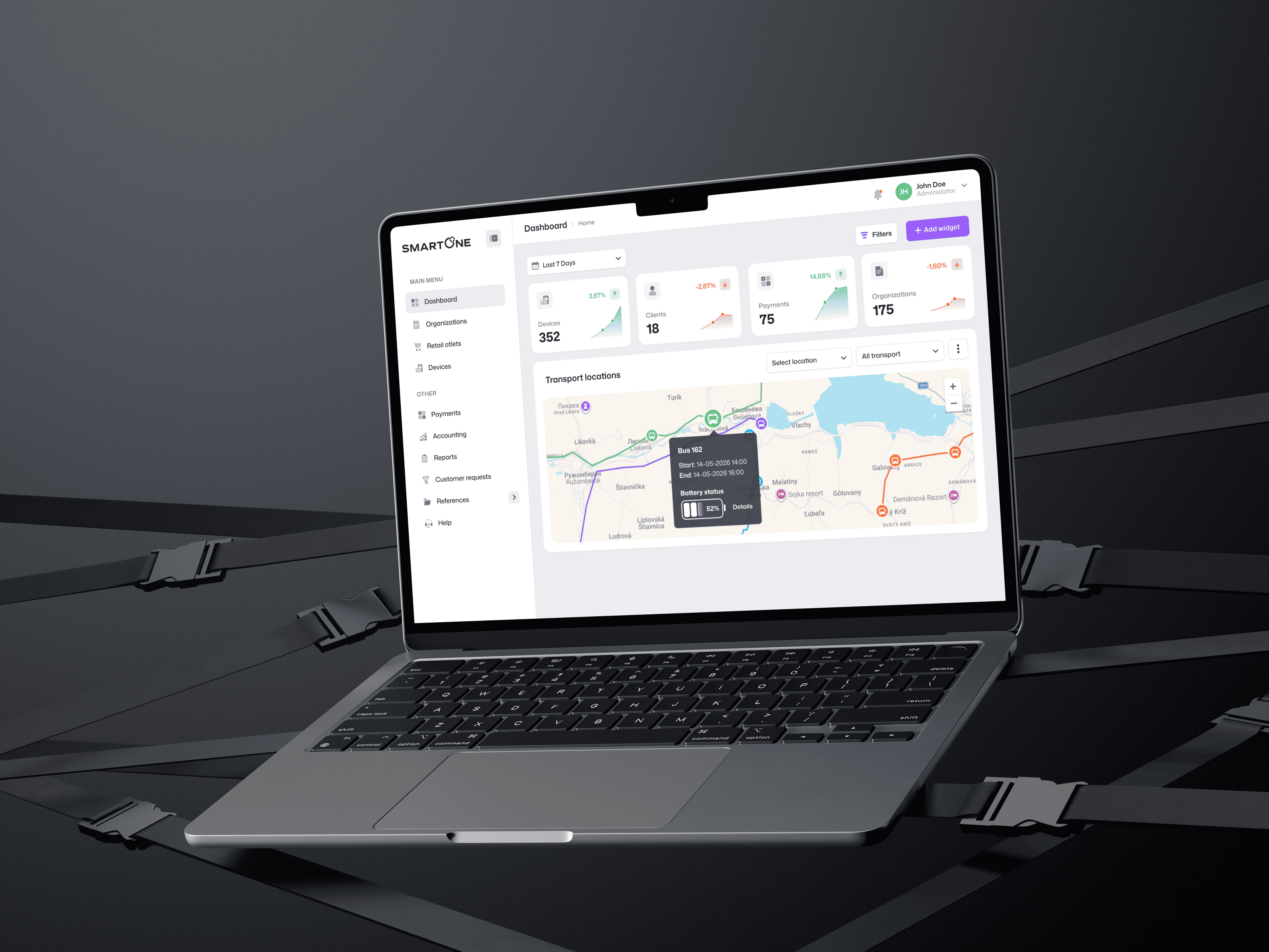 SMARTONE - Dashboard 🚍💳 dashboard productdesign saas ui uidesign uxdesign