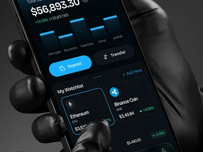 Ai Powered Crypto App Design ai app ai crypto ai finance ai trading app app design crypto crypto app design crypto currency crypto wallet design figma uiux finance app design fintech app mobile app product design trading app ui