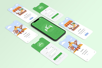 Behkam App UI Design design graphic design landing page ui ux