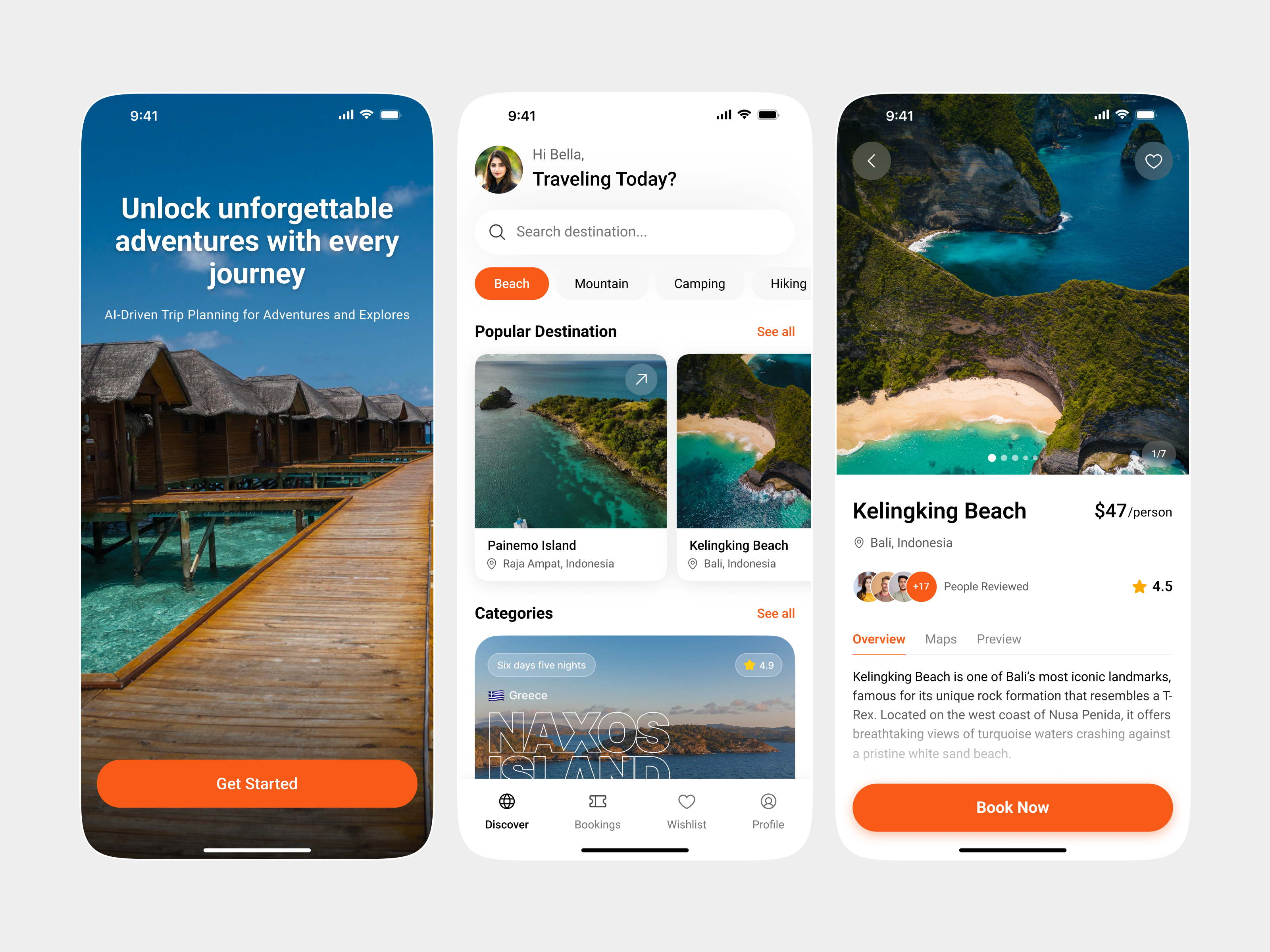Travel App UI Exploration appdesign branding clean ui design illustration interaction minimal mobileui modernui onboardingdesign product design productdesign travelapp typogaphy ui uidesign uiux uiuxdesign uxdesign