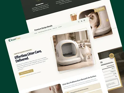 CleanPaw – Premium Shopify Pet Cleaning Store cat care clean design conversion optimization cro design dog care ecommerce ecommerce design ecommerce ux minimal ui modern ui online store pet cleaning pet ecommerce pet hygiene premium design product page shopify design shopify store ui design ux design