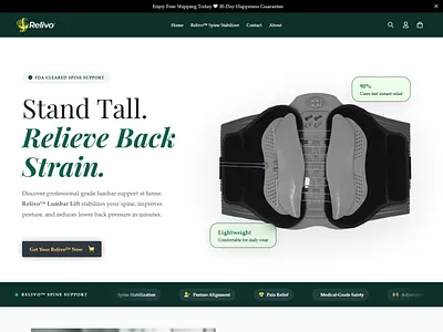 Relivo – Premium Shopify Wellness Store (CRO-Focused Design) clean design conversion optimization cro design ecommerce ecommerce design ecommerce ux fitness recovery health products landing page minimal ui modern ui online store premium design product page recovery products shopify design shopify store ui design ux design wellness ecommerce