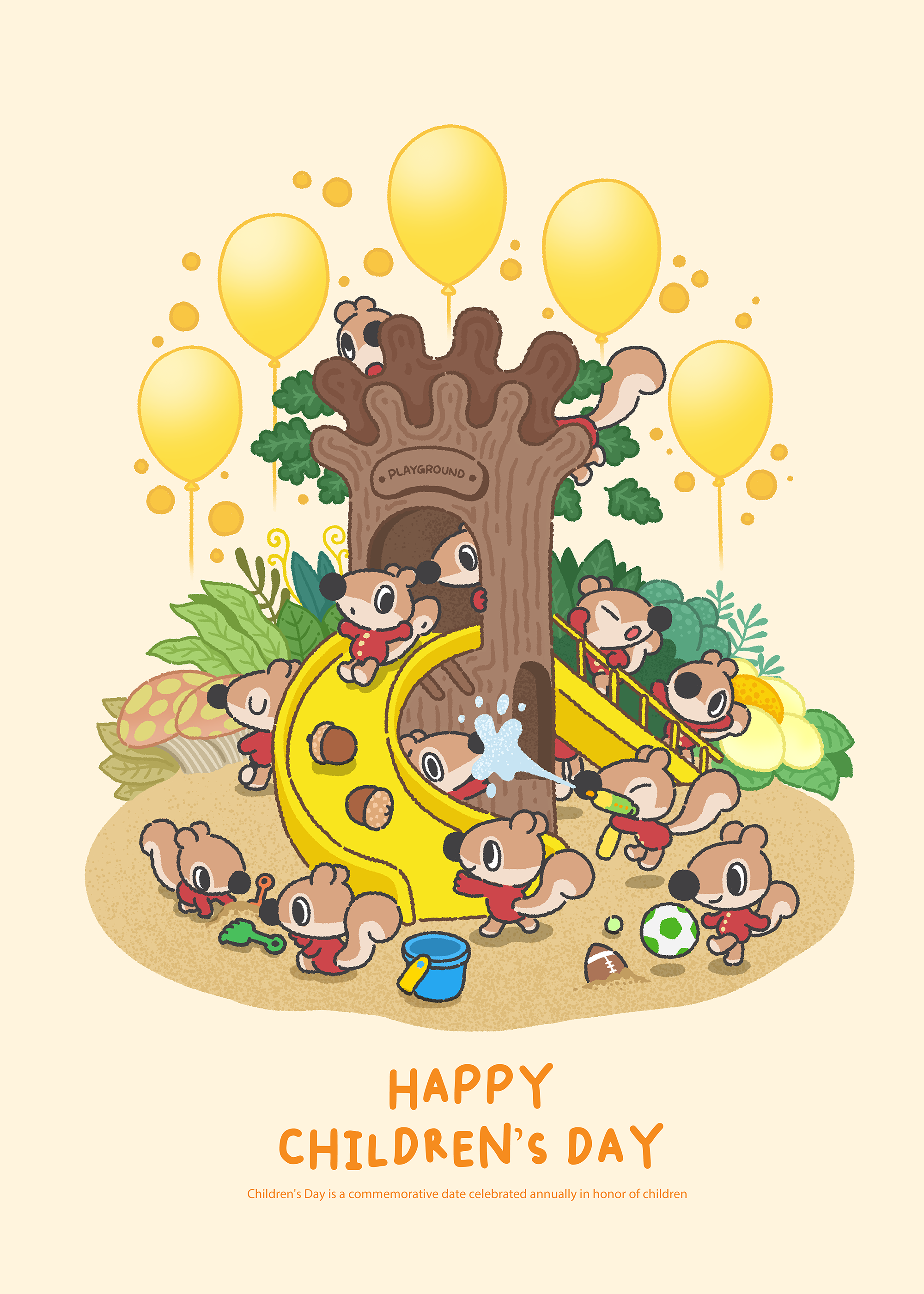 Children's Day | Cony's Character illustration