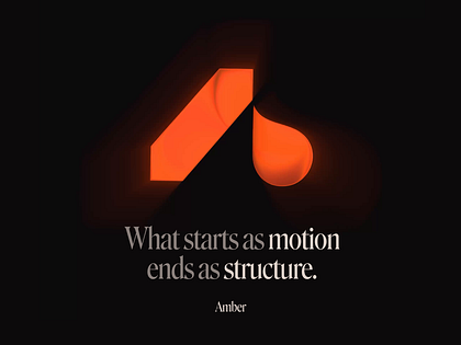 Amber: fintech web3 visual identity