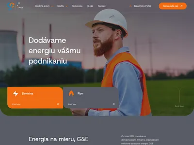 Website Redesign for electricity distributor clean design corporate electricity energy gas landing page minimal photovoltaics ui design ux web design