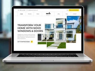 Elevate Your Home with Modern Window & Door Design branding business website clean design corporate design figma design home improvement homepage design interior design landing page minimal design modern ui product design real estate website responsive design service website ui design ui ux ux design web design website inspiration
