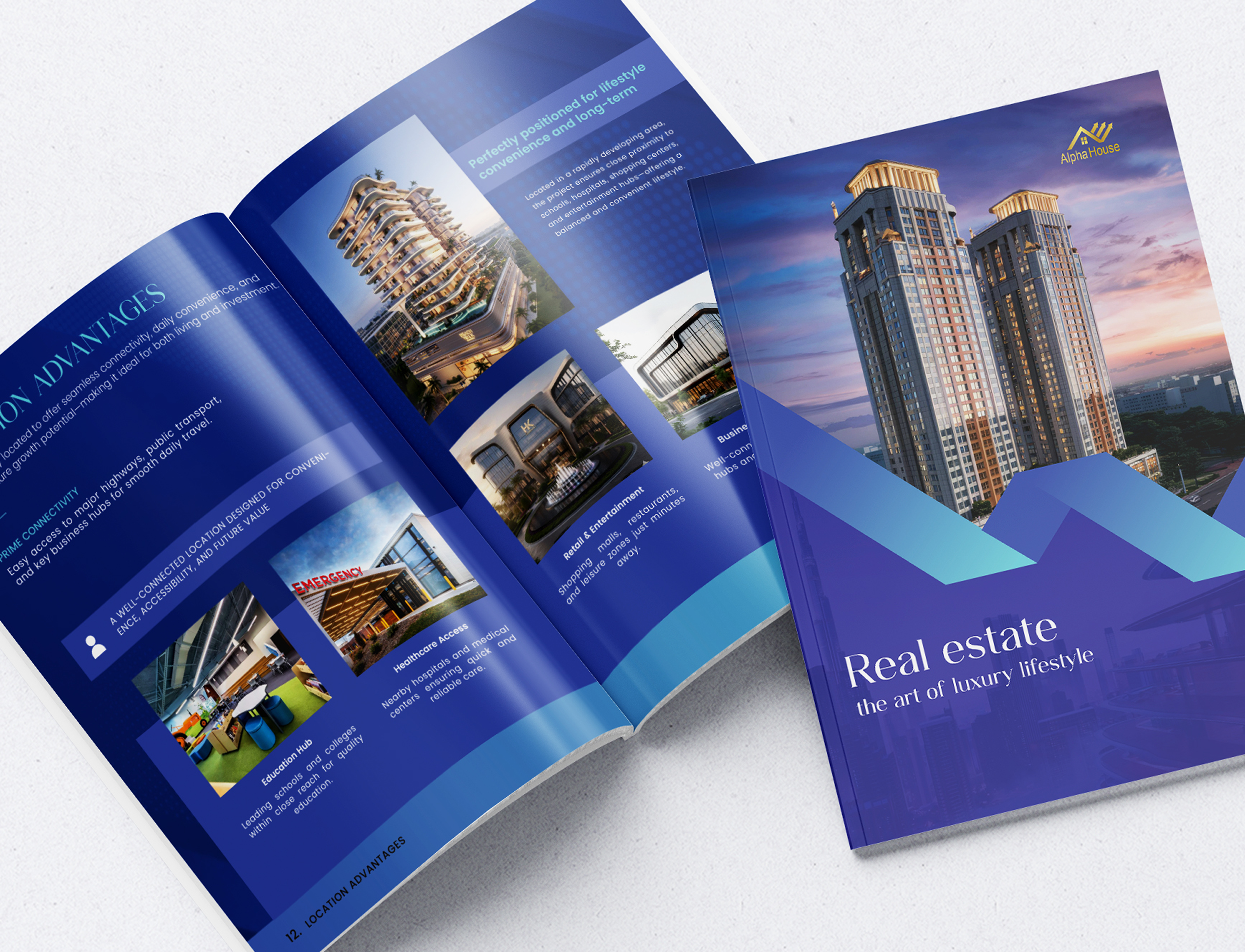 Real Estate Brochure Design Template | Template Design branding brochure design business brochure business template carousel company overview corporate brochure editorial design figma flyer design flyer template graphic design magazine style marketing brochure print design promotional brochure real estate branding real estate brochure services brochure template design