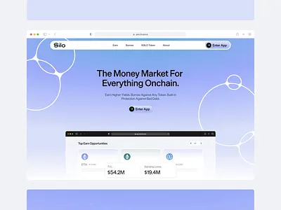 Silo: Website blockchain crypto defi ethereum fintech madebyproperly properly silo web design web3 webflow website