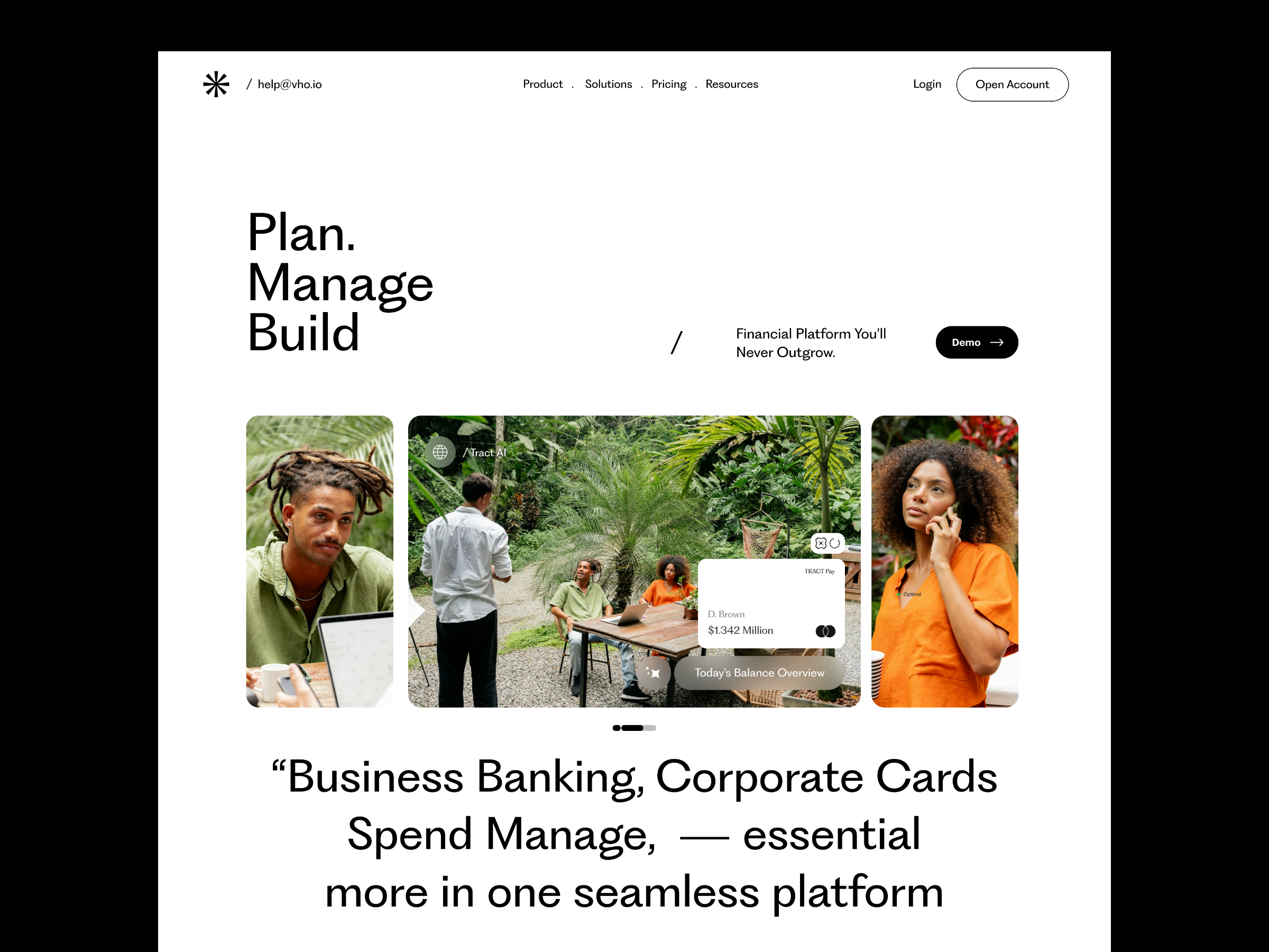 Fintech - AI Landing Page Design ai ai fintech ai landing page ai startup ai website banking corporate card credit card finance landing page landing page design manage payment payment product design typography ui ui ux ux website design