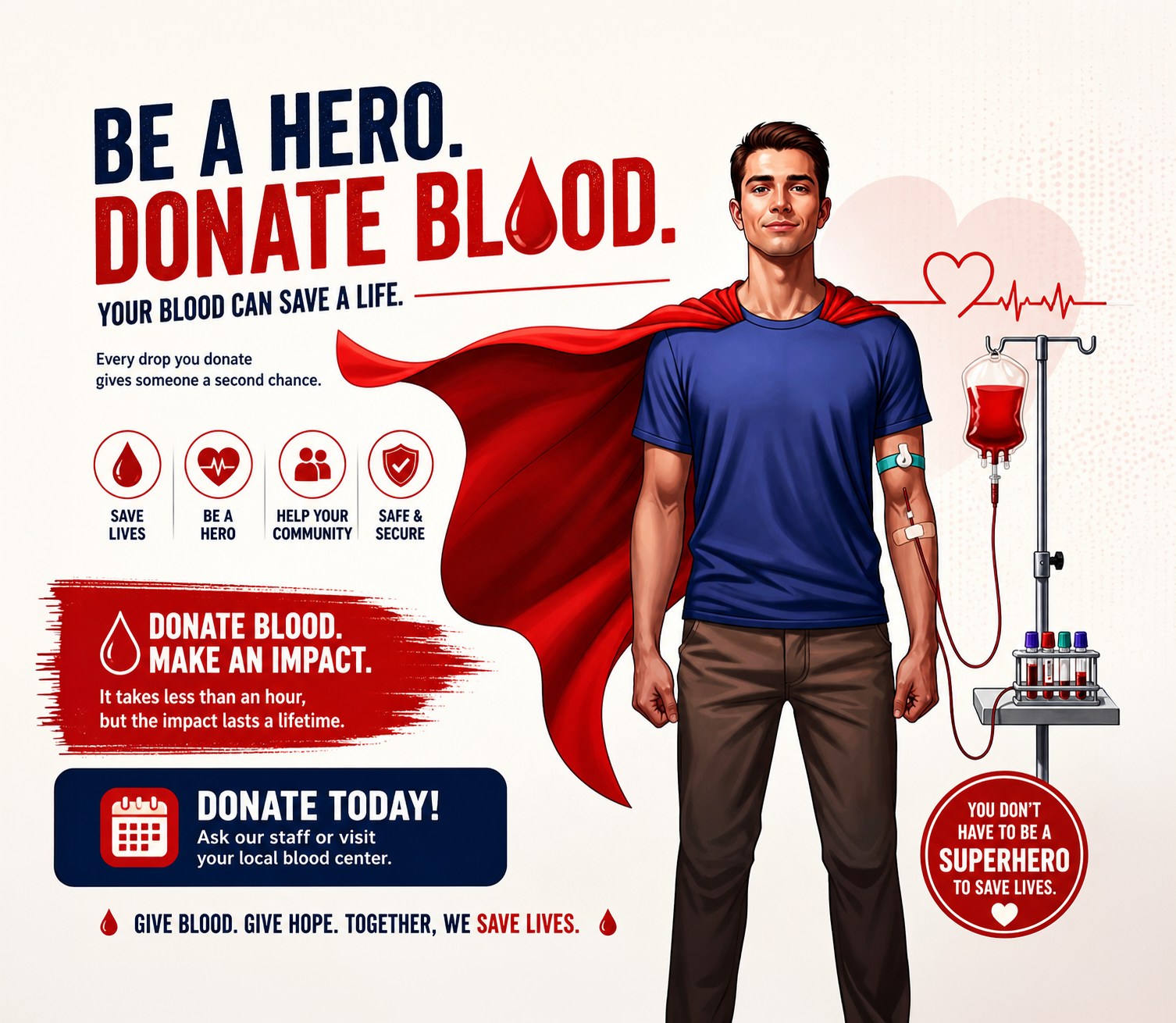 Blood Donation Campaign Promotional Poster & Character Design branding design graphic design logo poster
