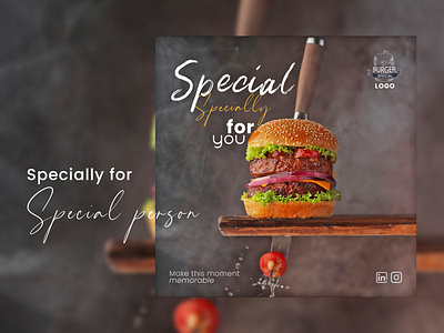 Special Burger | Social media post design advertising media media advertising social media social media post social media post design