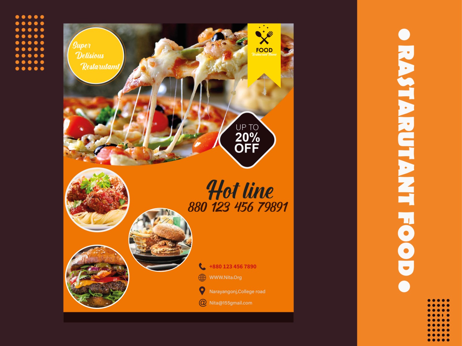 Food Flyer Design 2d 3d act animation branding brochure card design design mockup food flyer graphic design illustration logo minimal motion graphics new design ui ux vector