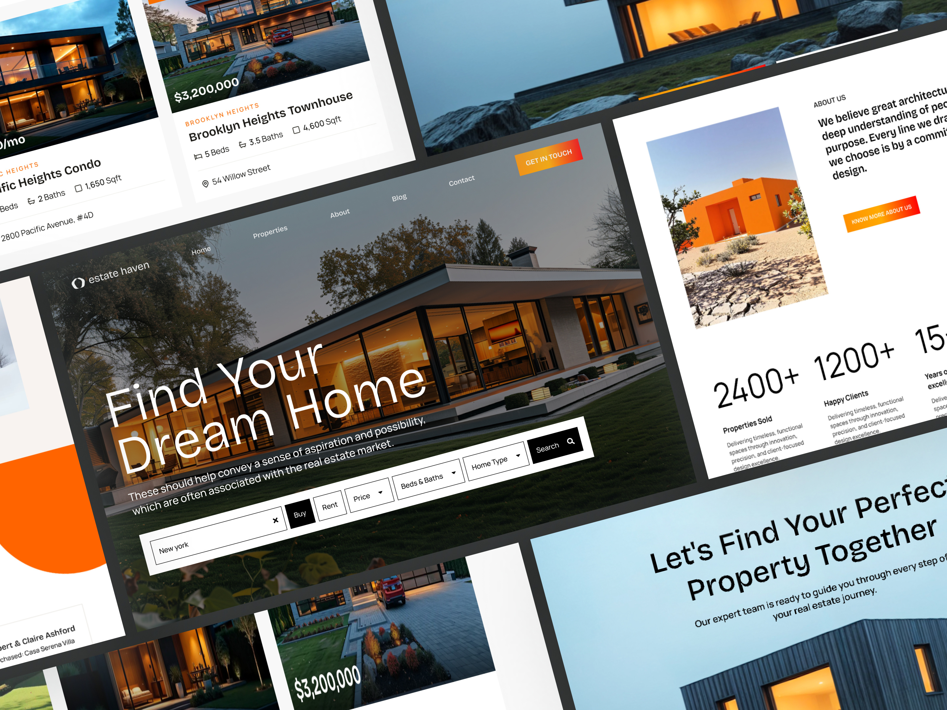 Example of Real Estate Website Design & Development