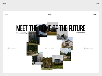 Modular House Landing Page animation branding building design house landing modular house motion graphics passive home ui ux web web design
