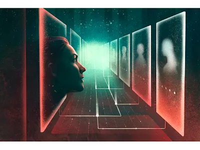 Editorial Illustration for The Walrus | Friendship App ai algorithms app editorial friendship future futuristic genz graphic design illustration innovation loneliness science tech technology woman
