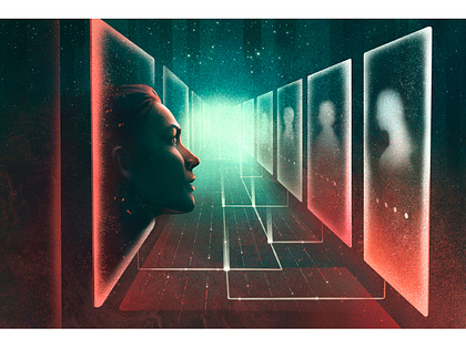Editorial Illustration for The Walrus | Friendship App